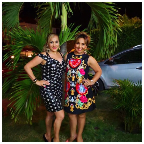 The SHAELIA Jeweled Brocade Dress - Picture 4 of 8